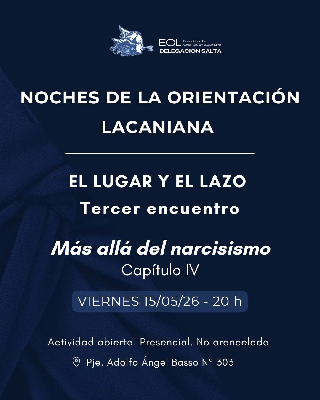 3era Noche de la orientación lacaniana 2026