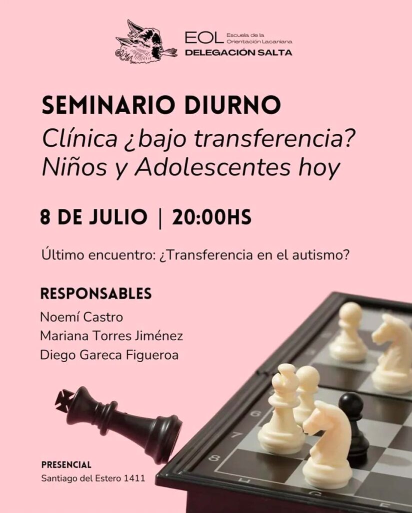 Clínica ¿bajo transferencia? Niños y Adolescentes hoy